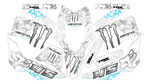 Graficos  Para  Ws150sport N Mons-blanco Azul