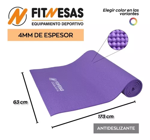 Colchoneta Antideslizante De PVC Para Yoga Y Pilates (173 Cm