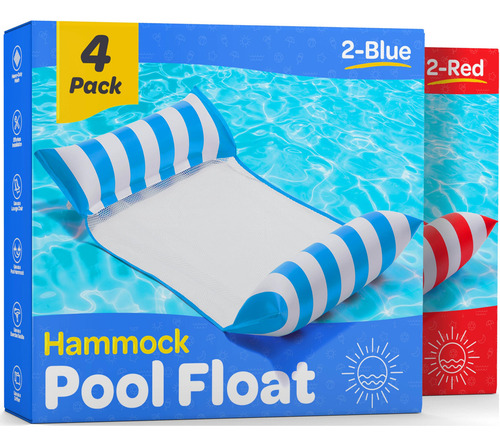 Flotadores De Piscina Adultos Hamaca Multiusos 112 X 66 Cm