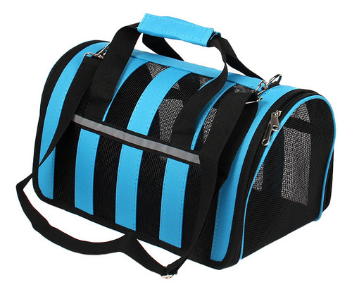 Bolso Transporte Con Malla De Mascotas Talla L 48x27x27cm