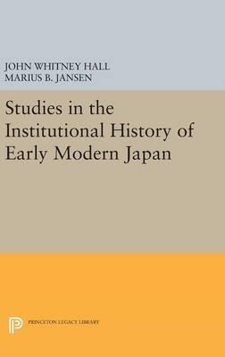 Libro Studies In The Institutional History Of Early Moder...