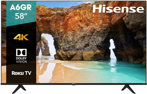 Imagen 1 de 6 de Pantalla Hisense 58'' Uhd 4k Hdr Dolby Vision Roku Tv 2021