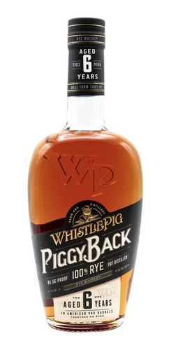 Miniatura Whiskey Piggy Back Rye 50cc - Oferta