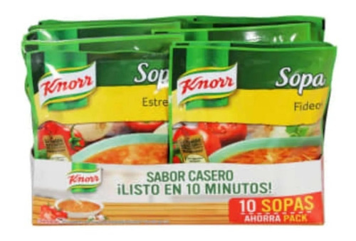 Knorr Sopas Surtidas 10 Piezas De 115 G Msi