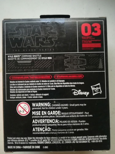 Nave Star Wars Hasbro Black S Titanium Kylo Rens Fig #03