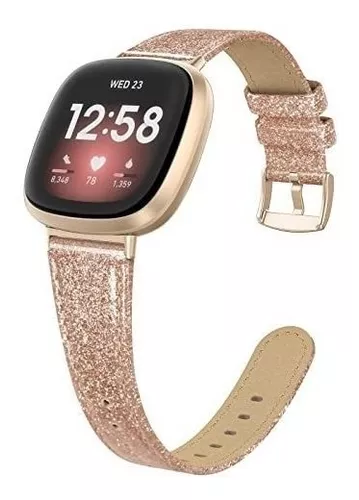 Reloj de vestir rosa Versa 3 de Fitbit