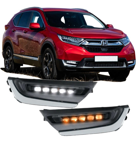 Biseles Led Drl Honda Crv Cr-v 2017 2018 2019 Estilo Japón