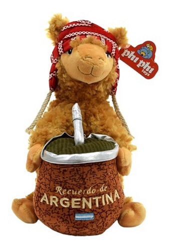 Peluche Llama Con Mate 25cm New Model Ar1 2625 Ellobo