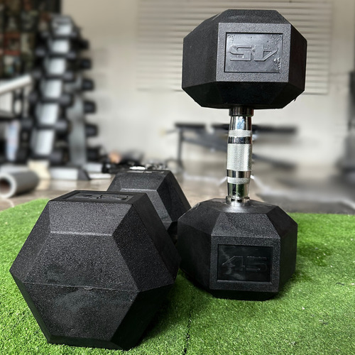 Par De Mancuernas Hexagonales 45 Lbs