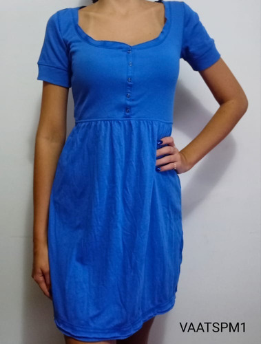 Vestido Para Dama Acanalado Azul  Aeropostale