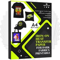 Comprar Papel Transfer Telas Oscuro Carta 20 Hojas Playeras Negras