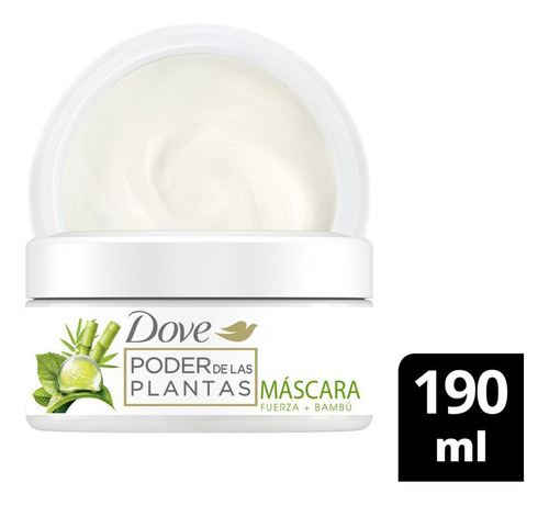 Mascara Tratamiento Dove Real Poder Plantas Fuerza X 190 Ml