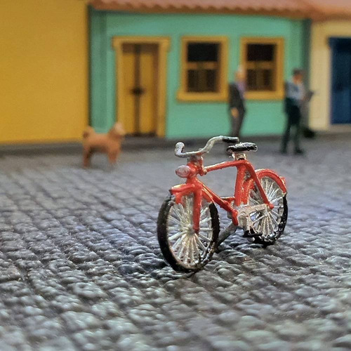 Set Miniatura Bicicleta Mod. 01 4 Peças 1:87 Ho Dio Studios