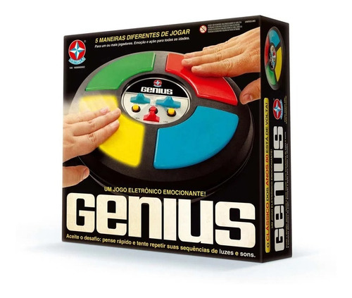 Imagem 1 de 3 de Jogo De Memória Clássico Anos 80 Genius Original Estrela