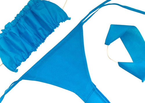 Kit De Ropa Desechable Top, Bikini Y Banda (10 Juegos)