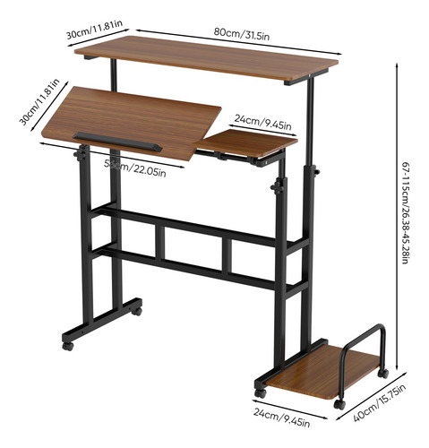 Escritorio Elevable Ajustable Para Computadora Y Oficina