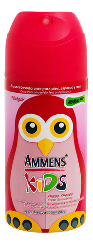 Desodorante para Pies en Aerosol Ammens Kids Fresa Fresca 120ml