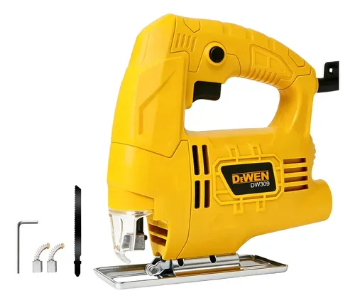 Serra Tico-tico DeWEN Elétrica 600W Com Velocidade Variável 3000 RPM para Marcenaria