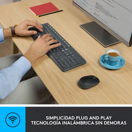 Kit Combo Teclado Mouse Inalámbrico Mk235 Logitech Español