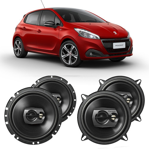 Auto Falante Peugeot 208 2013 A 2020 Pioneer 200w Rms