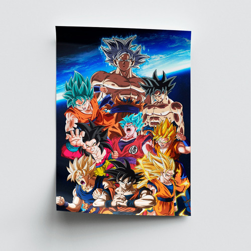 5 Posters Goku - Dragon Ball Z 33 X 48 Cm