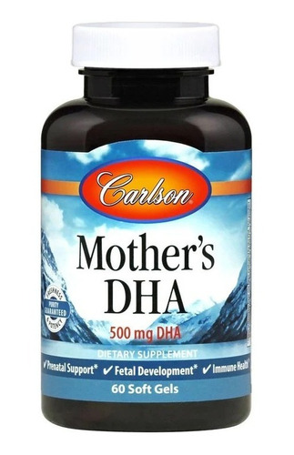 Carlson Labs Dha Para Madres 500 Mg 60 Softcaps Sfn