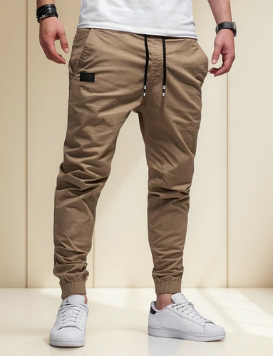 N Pantalón Jogger Cargo Casual Algodón Para Hombre