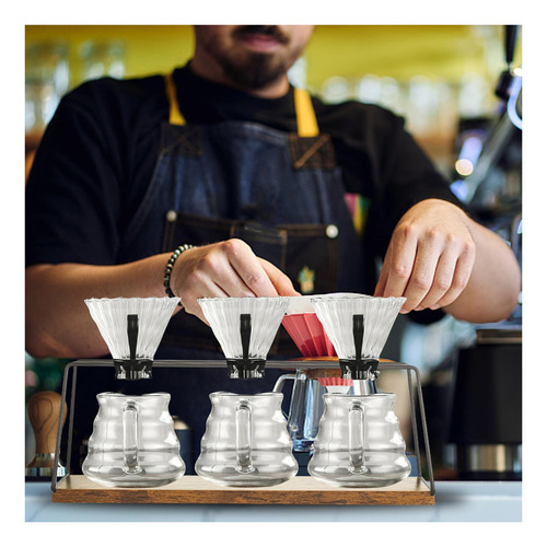 Estación De Café Con Soporte De Soporte De Madera De 40 Cm