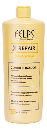 Felps Xrepair Kit Bio Molecular Shampoo + Cond + Máscara