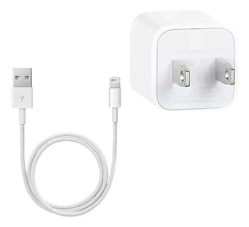 Cargador Original Para iPhone 5 6 7 8 X Cubo + Cable