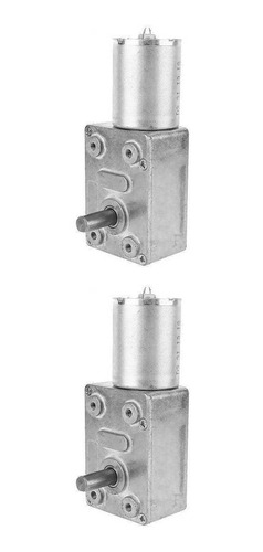 Imagen 1 de 12 de 2x 12v Motor De Cc De Reducción De Engranaje Helicoidal De