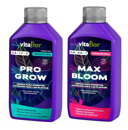 Terrafertil Fertilizantes Vitaflor Progrow Maxbloom 250 Grow