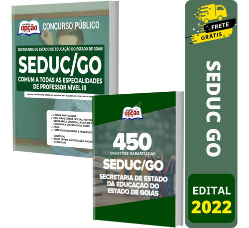 Kit Apostila Seduc Go - Comum Professor Nível 3 + Testes