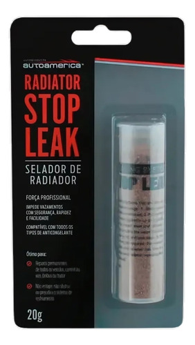 Selante Para Radiador Veda Furo Stop Leak Autoamerica 20ml