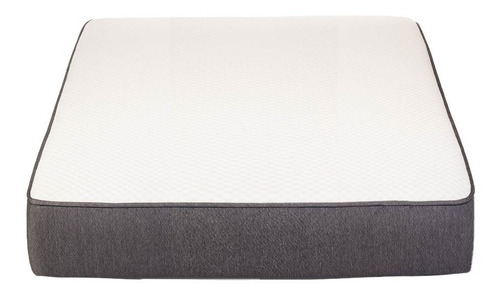 Colchón 2 1/2 plazas de espuma Piero box blanco y gris - 140cm x 190cm x 25cm