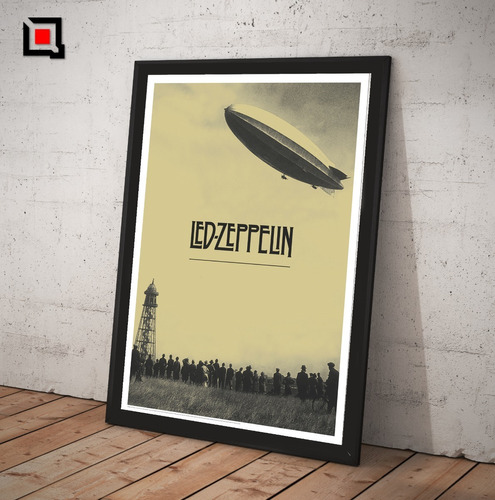 Cuadro Lamina Vidrio Poster Led Zeppelin By Led Zeppelin