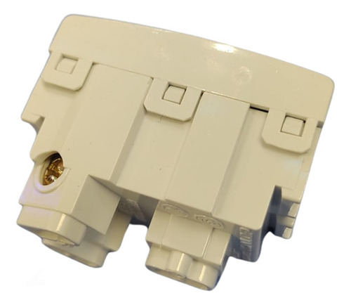Modulo Tomacorriente Bipolar Lateral 20a 250v Kalop Blanco