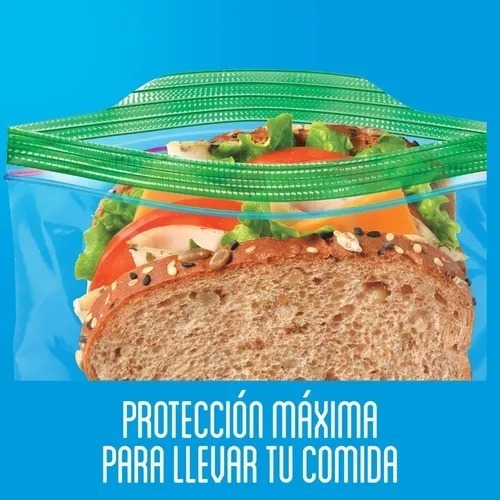 Bolsas Ziploc® P/ Sandwich Reutilizables Grip´n Seal 290 Pzs