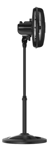 Ventilador de pie Ventisol Ventilador de Coluna Turbo 6 turbo con 6 aspas de Plástico color negro estructura color negro, 30cm de diámetro 60 Hz 220V