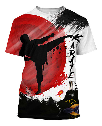 Jk Playera Impresa De Karate De Taekwondo 3d Neutral