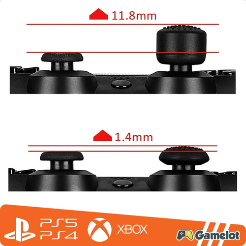 Imagem 8 de 8 de Kit 8 Protetor Extensor Kontrol Freak Controle Grip Ps4 Xbox