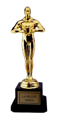 10 Personaliza Estatuilla Premio Oscar Hollywood 24cm Trofeo