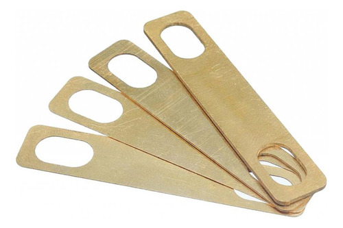 Paquete De 4 Cuñas Para Bajo De Guitarra De Latón 0.2mm