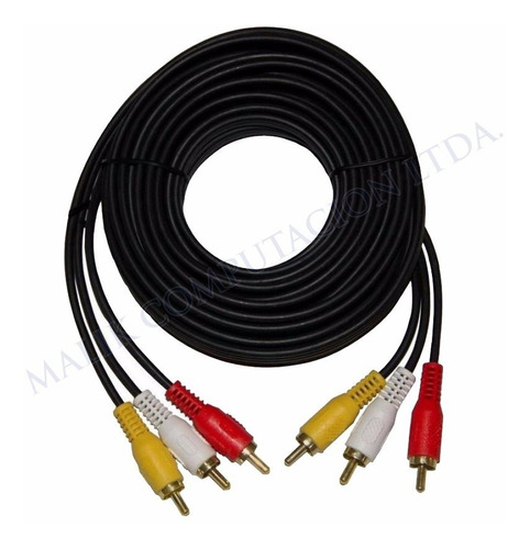 Cable 5mt Rca A Rca Alta Calidad Mod:9133 Conectores Dorados