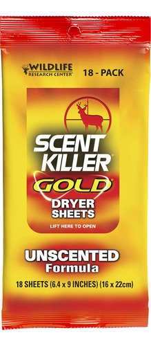 Sábanas Para Secadora Scent Killer Gold (sin Perfu