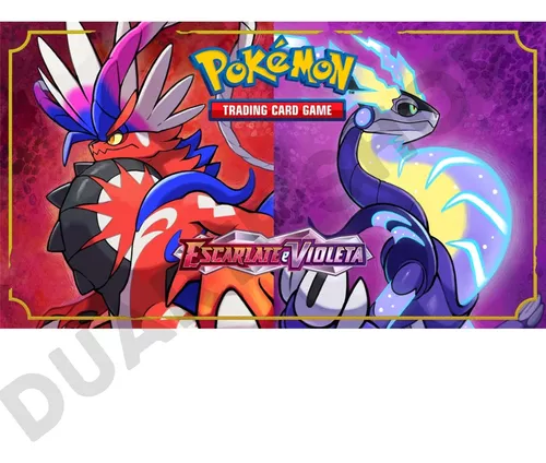 Box Pokemon Treinador Avançado Escarlate e Violeta 121 Cartas Miraidon -  Roxo