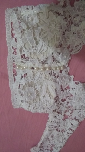 Vestido Novia Dos Piezas Talle M