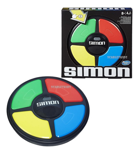 Simon Clasico Hasbro Original Hasbro Gaming Scarlet Kids