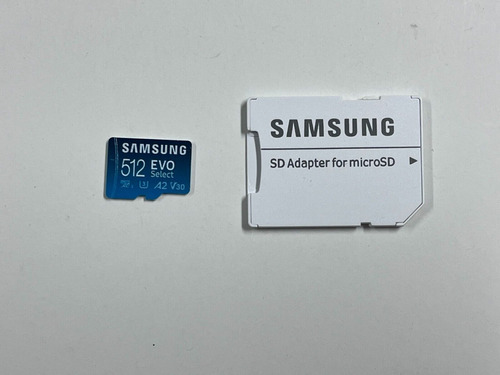 Tarjeta De Memoria Micro Sd Samsung Evo Select 512gb Usado