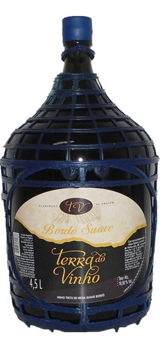 Vinho Tinto Suave Bordô 4,5 L - Adega Terra Do Vinho